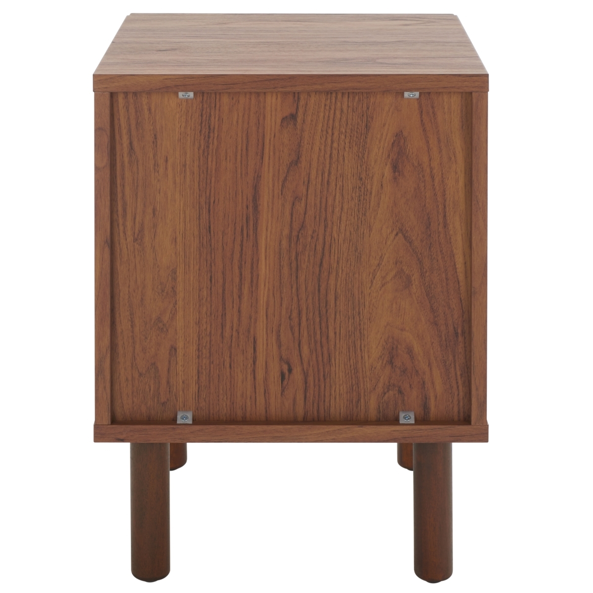Ophelia 1 Door Nightstand - Walnut / Natural - Safavieh - Image 8