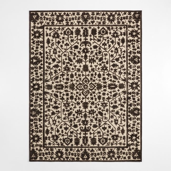 Avalon Wool Hand-Tufted Charcoal Grey Area Rug 10'x14' - Image 0