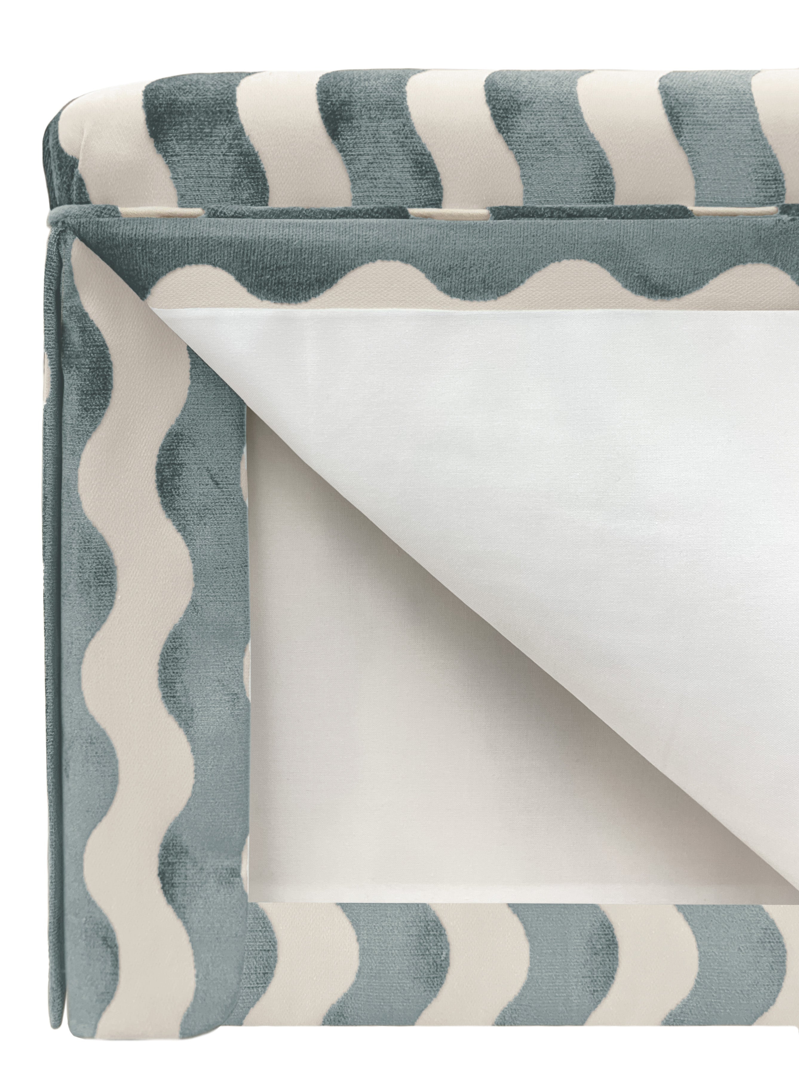 THE SKIRTED OTTOMAN :: THE WAVE  // SKY - BY THE YARD - Image 2