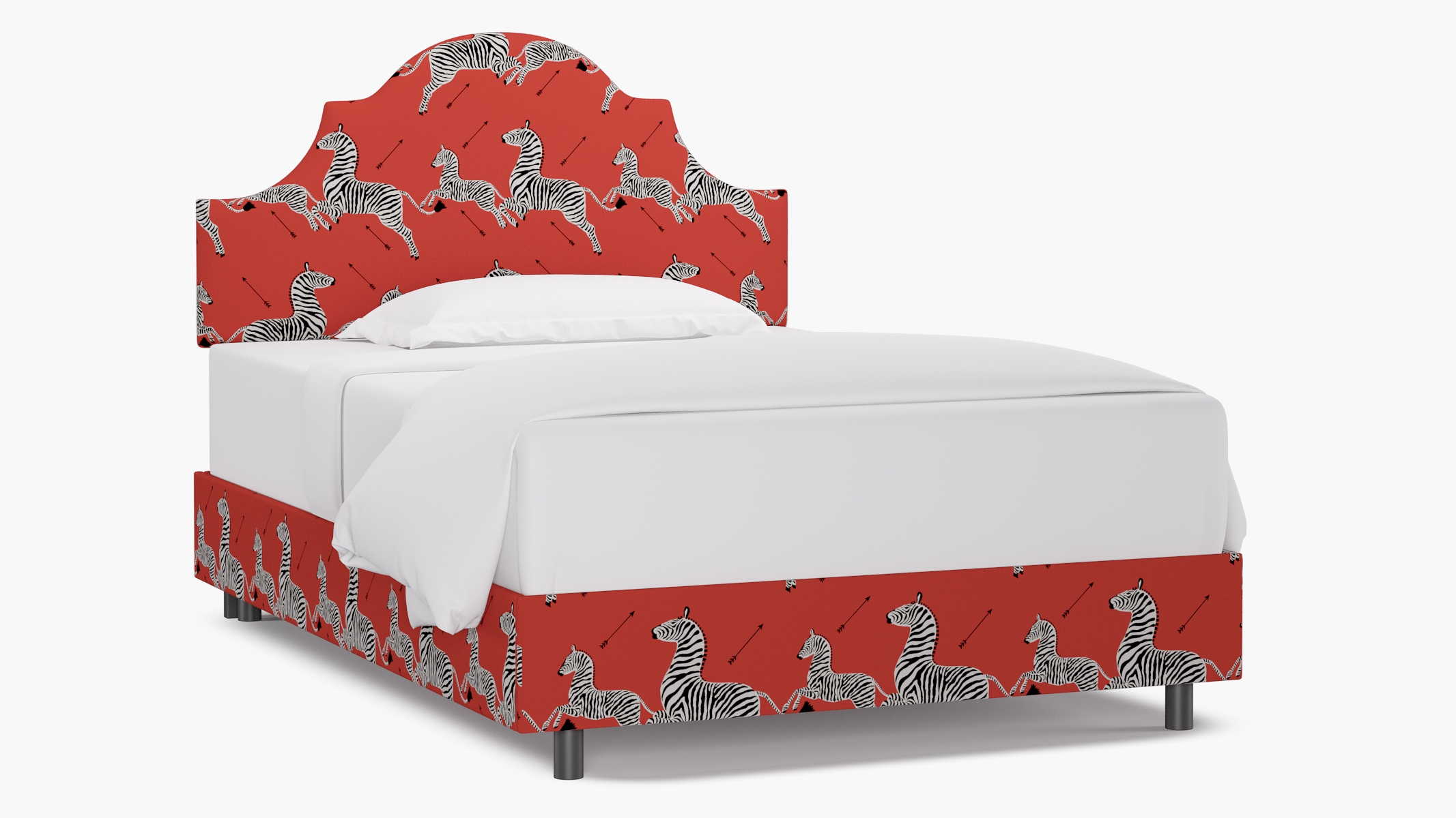 Regency Bed, Coral Zebra, Full - Image 0