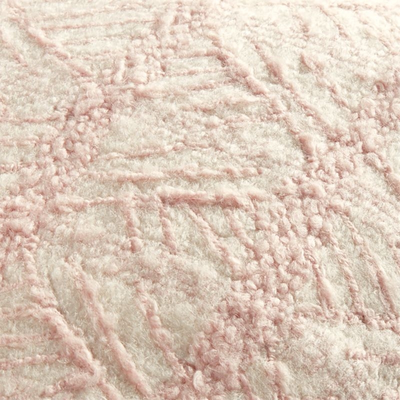 20" Tilda Pink/White Chevron Pillow with Feather-Down Insert - Image 3