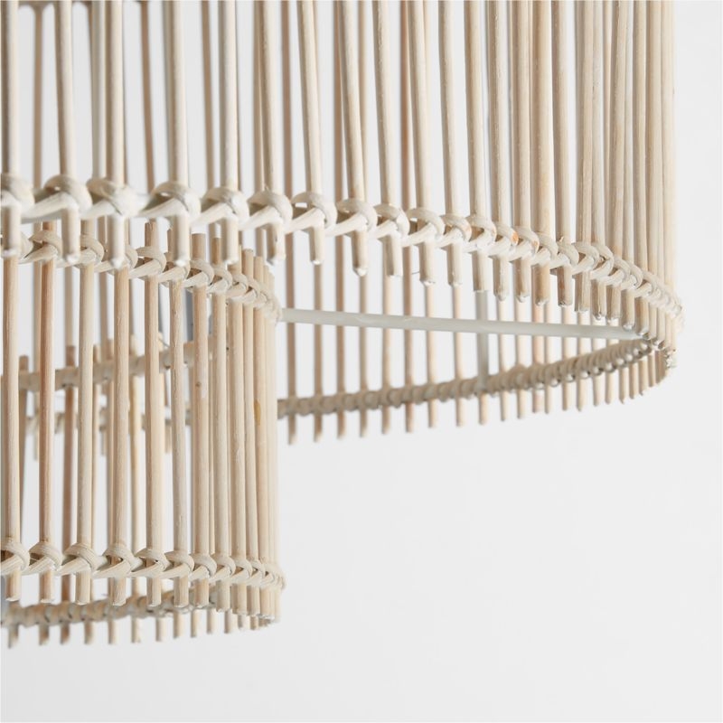 Birdcage Bamboo and Rattan 25" Kids Ceiling Light by Leanne Ford - Image 2