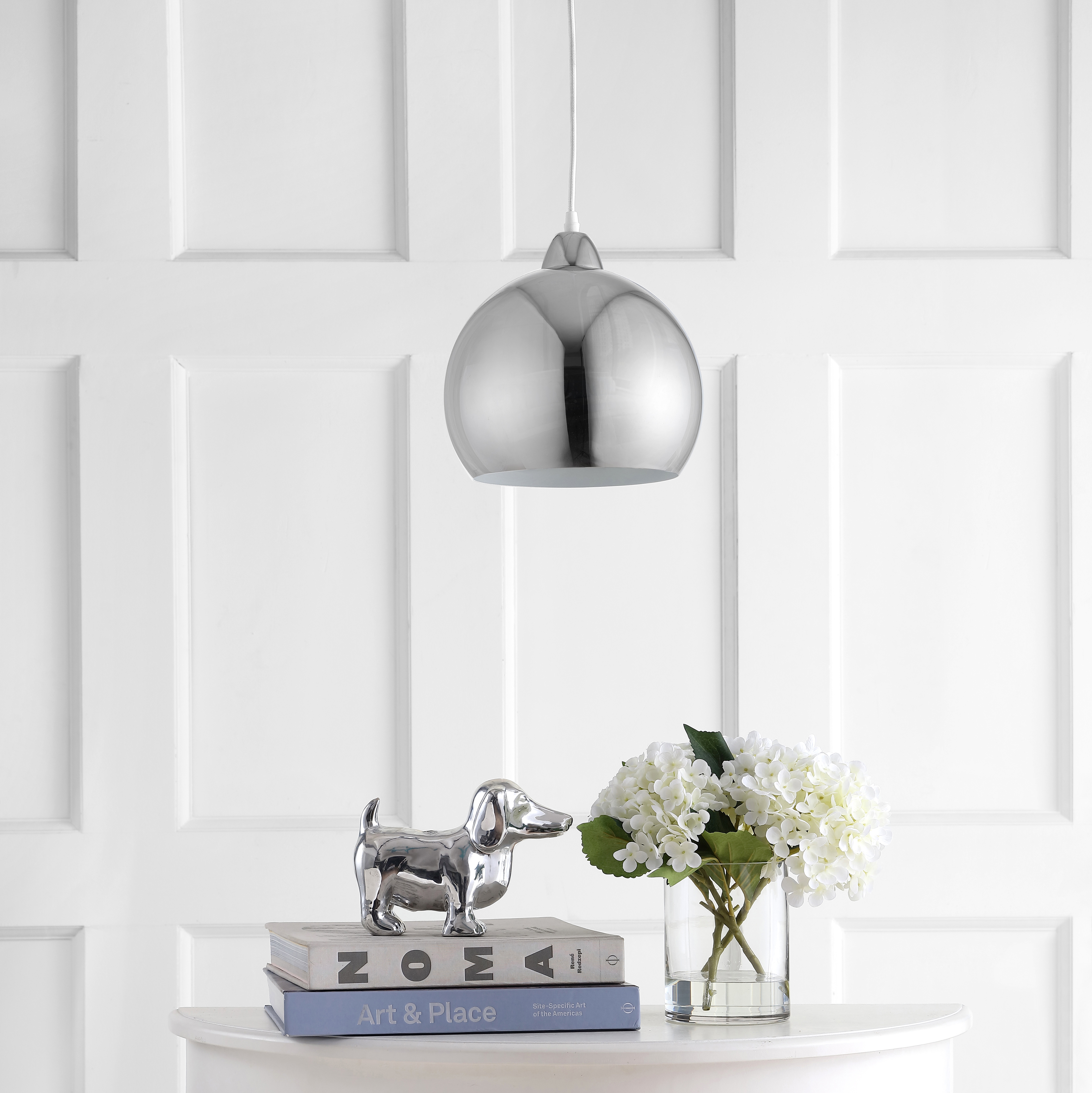 Sabine Pendant - Chrome - Safavieh - Image 1