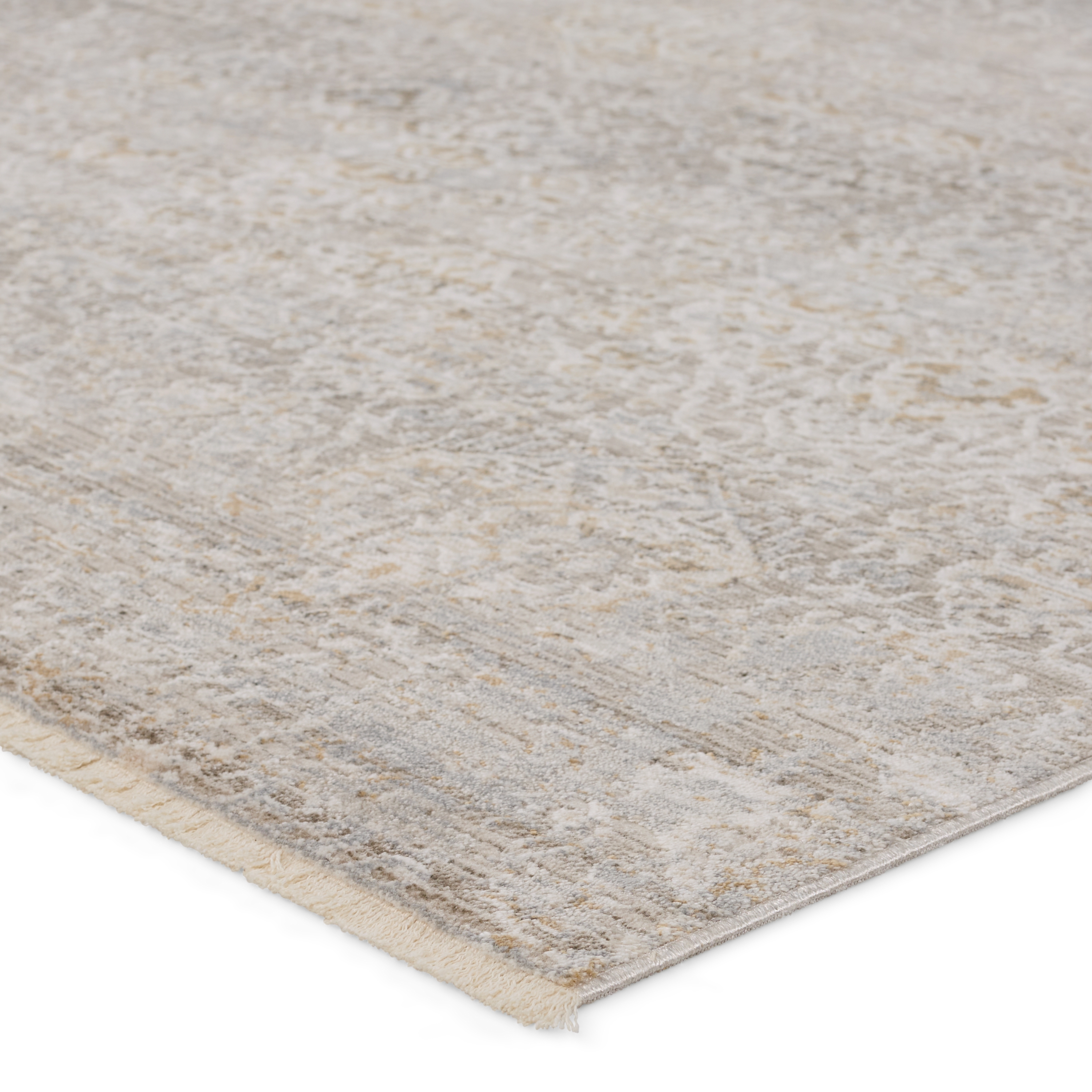 Vibe by Wayreth Floral Taupe/ Silver Area Rug (8'10"X12'7") - Image 1