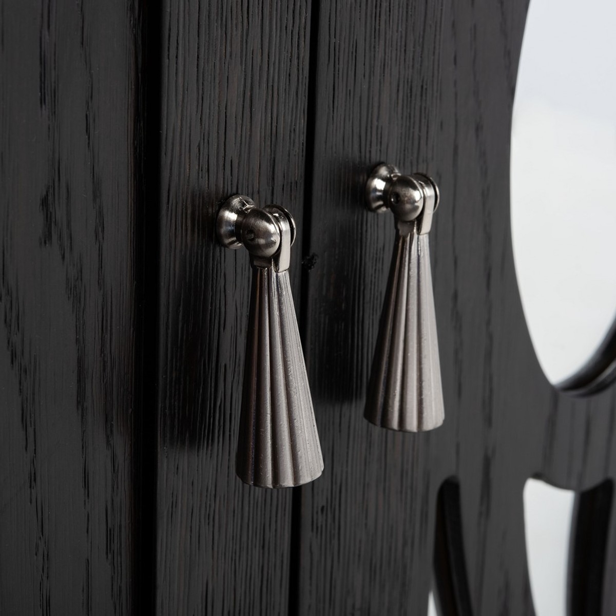 Madeleine Mirrored Sideboard - Black - Safavieh - Image 3