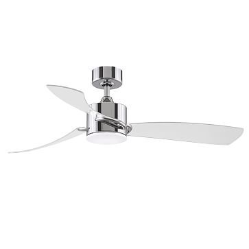 SculptAire Ceiling Fan With Light Kit, Brushed Satin Brass - Image 2