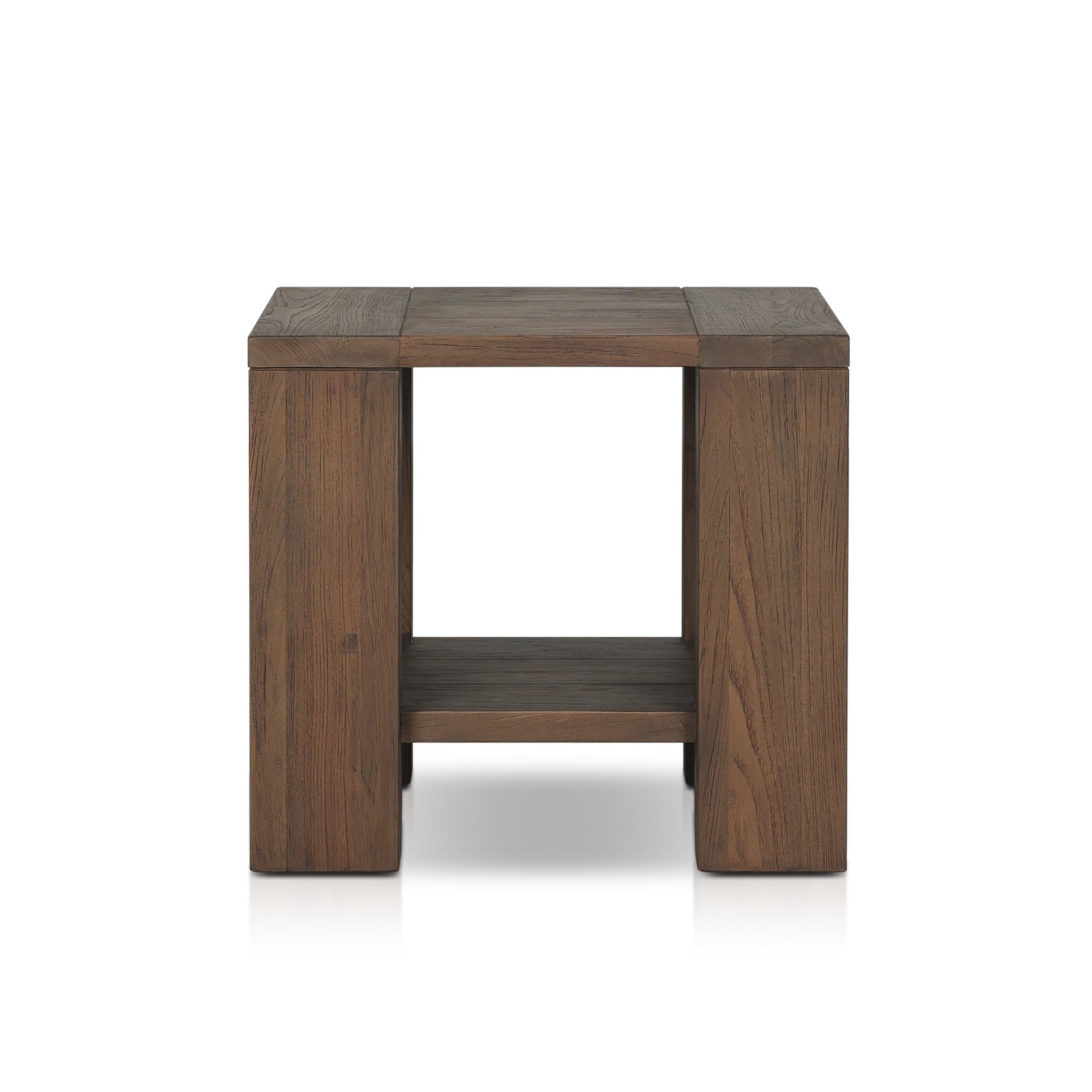 Roca Outdoor End Table - Stained Heritage Brown-FSC - Image 5