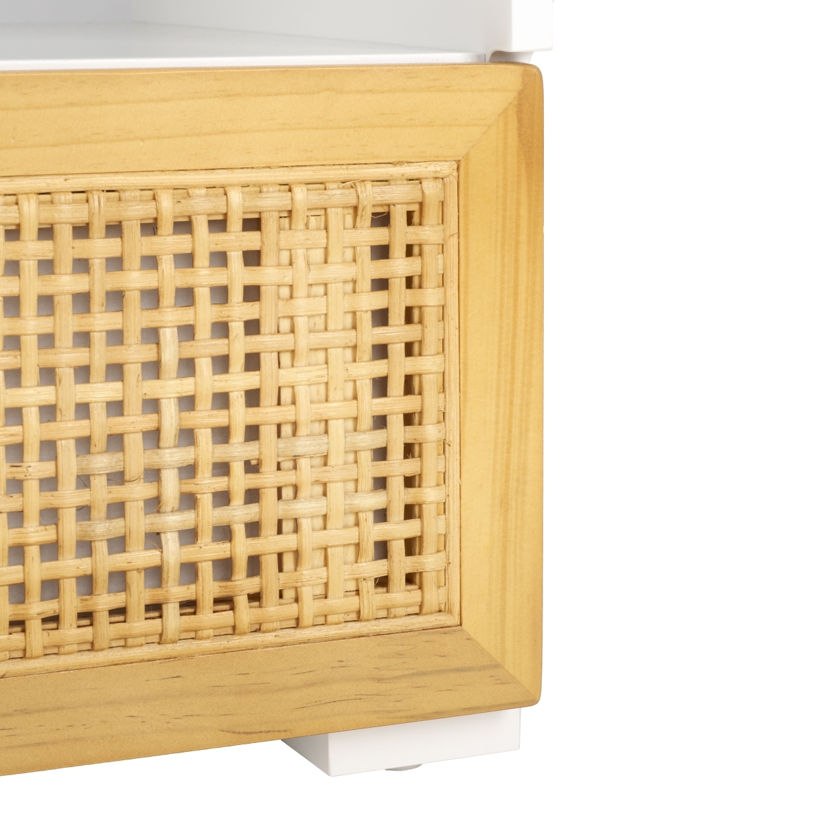 Theon 2 Drawer Media Stand - White / Natural - Safavieh - Image 3