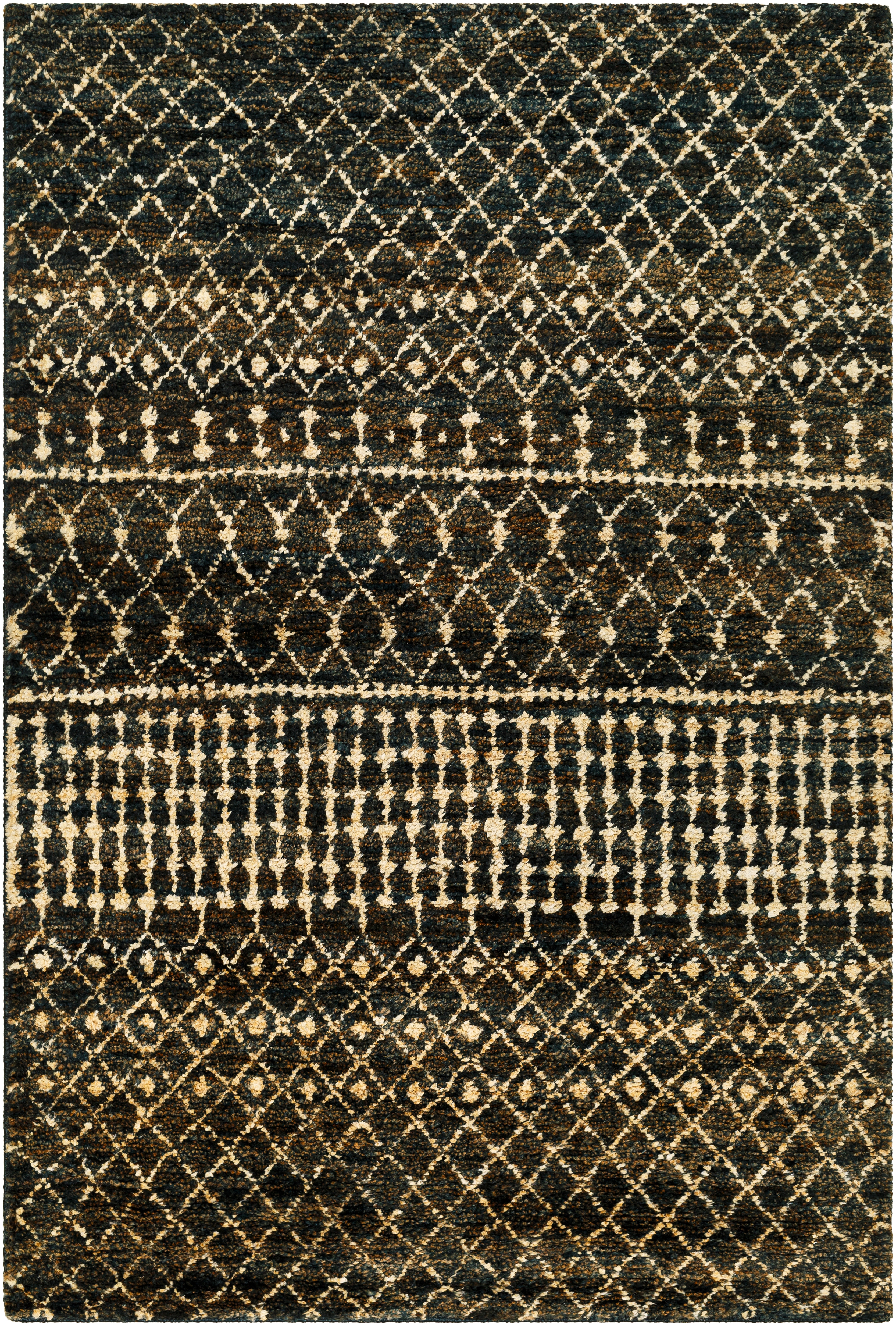 Scarborough Black Indoor 8' x 10' Handmade Rug - Image 0