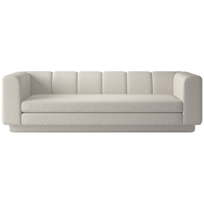 Yarrow 97.5 Bloce Grey Sofa - Image 0