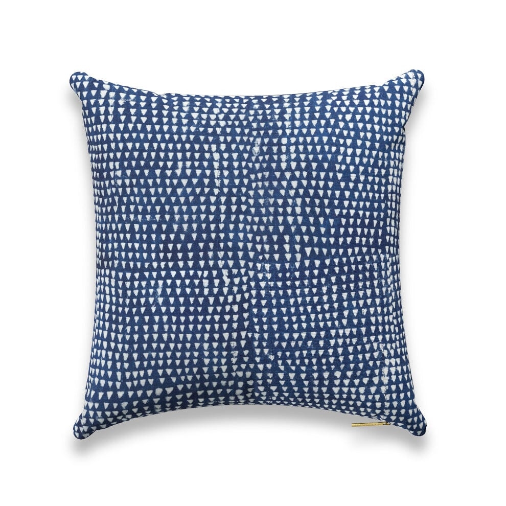 Arrows Indigo Pillow by St. Frank | Blue | 20" W x 20" H | Cotton/Linen - Image 0