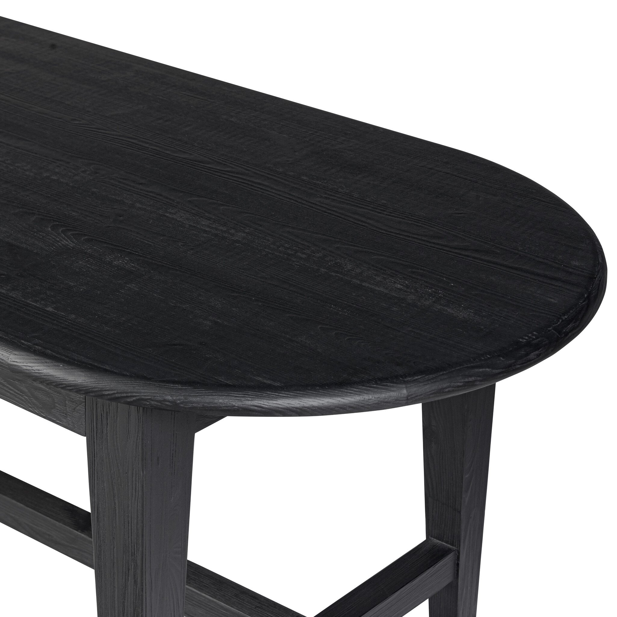 Alfie Dining Table - Black Pine - Image 1