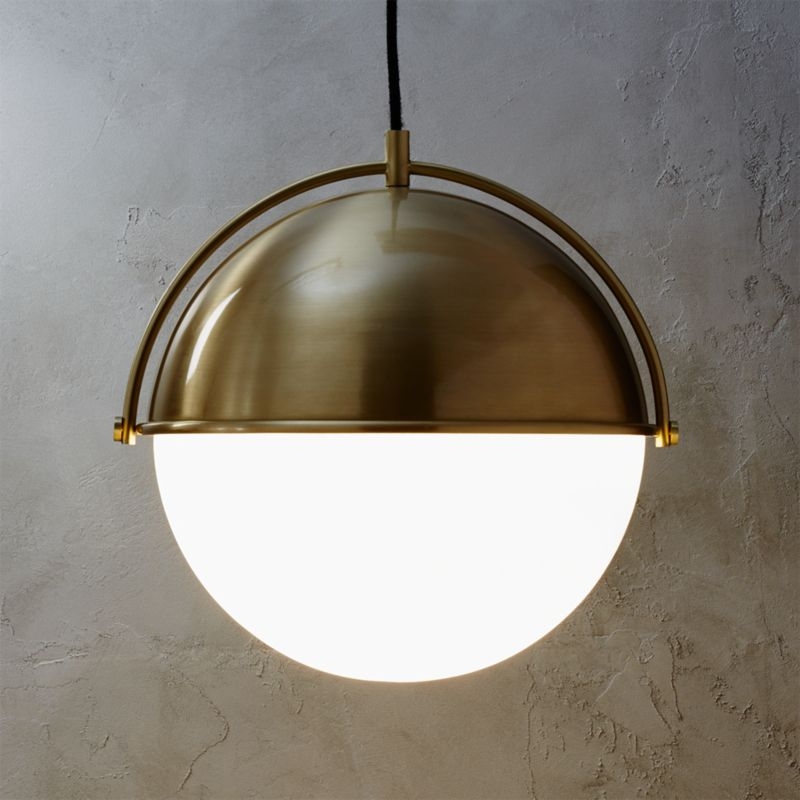 Globe Large Brass Pendant Light - Image 2