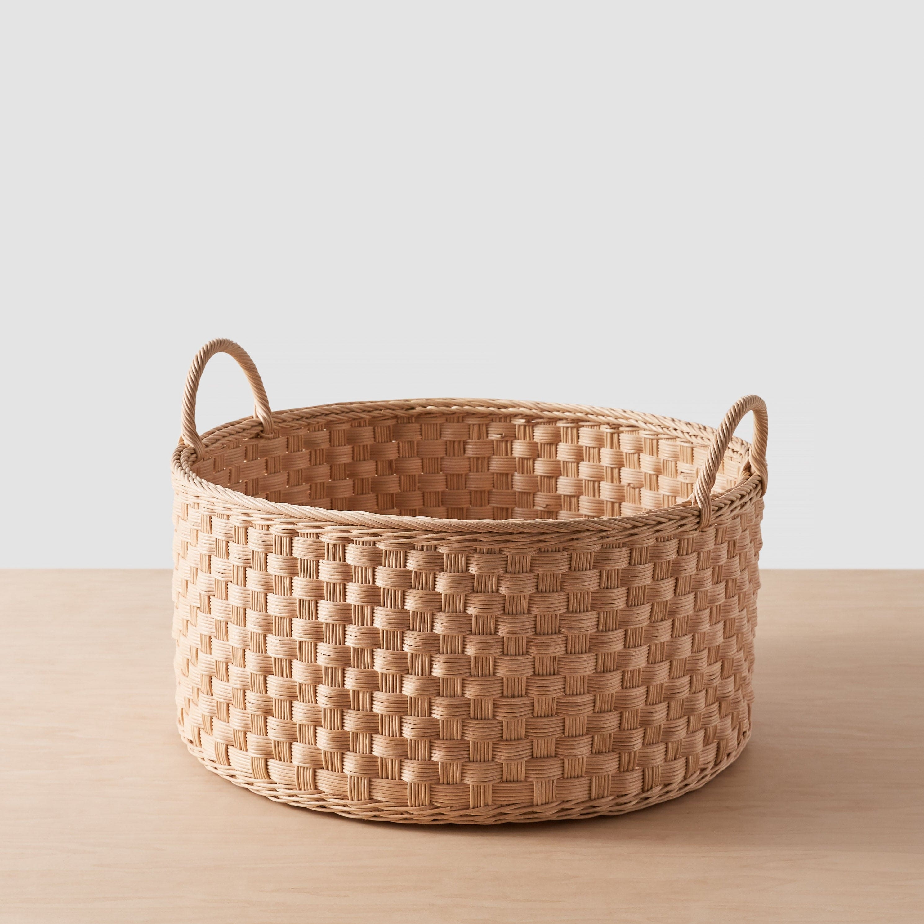 The Citizenry Kawi Wicker Floor Basket | Medium | Tan/Beige - Image 0