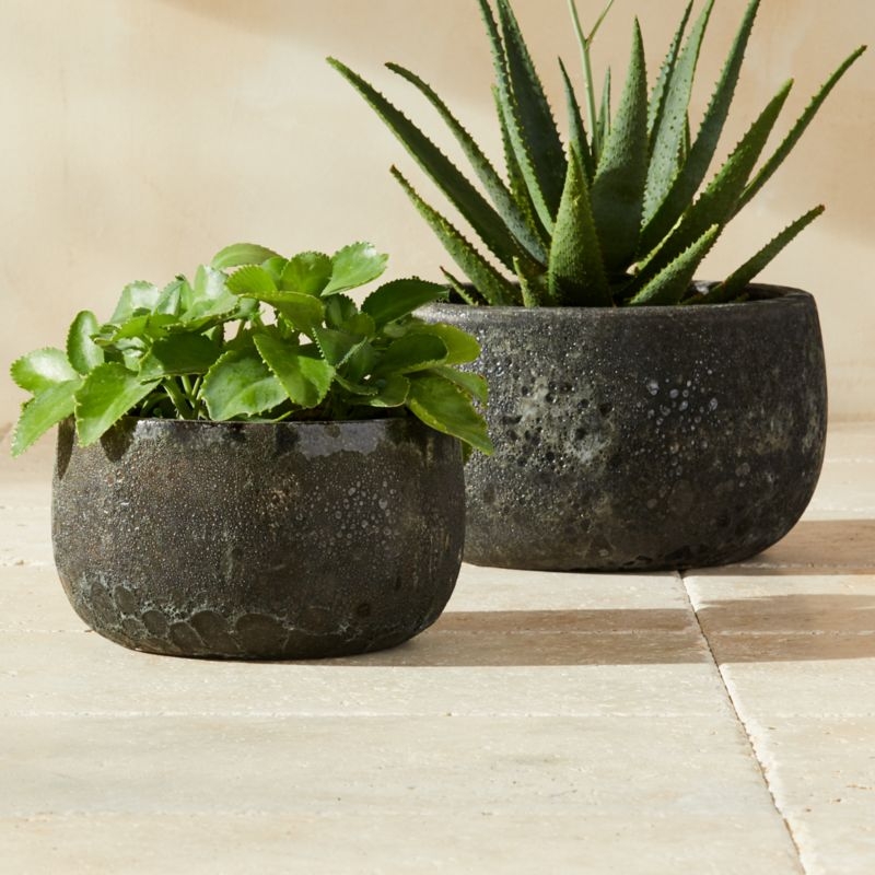 Black Lunar Planter Small - Image 1