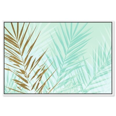 Floral And Botanical 'Eucalyptus Palm II Gold' Botanicals By Oliver Gal Wall Art Print - Image 0