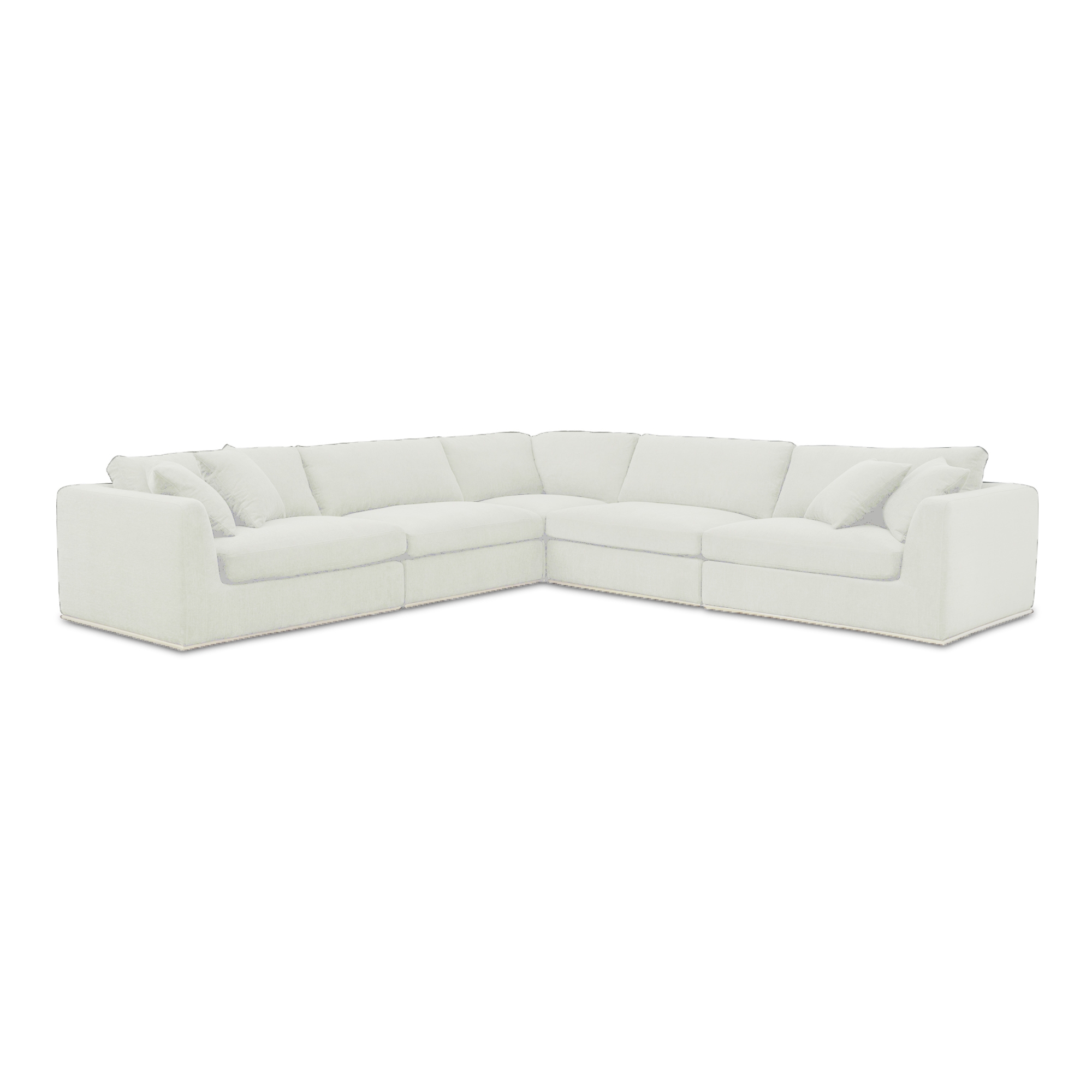 Rue Classic L Modular Sectional Off White - Image 0