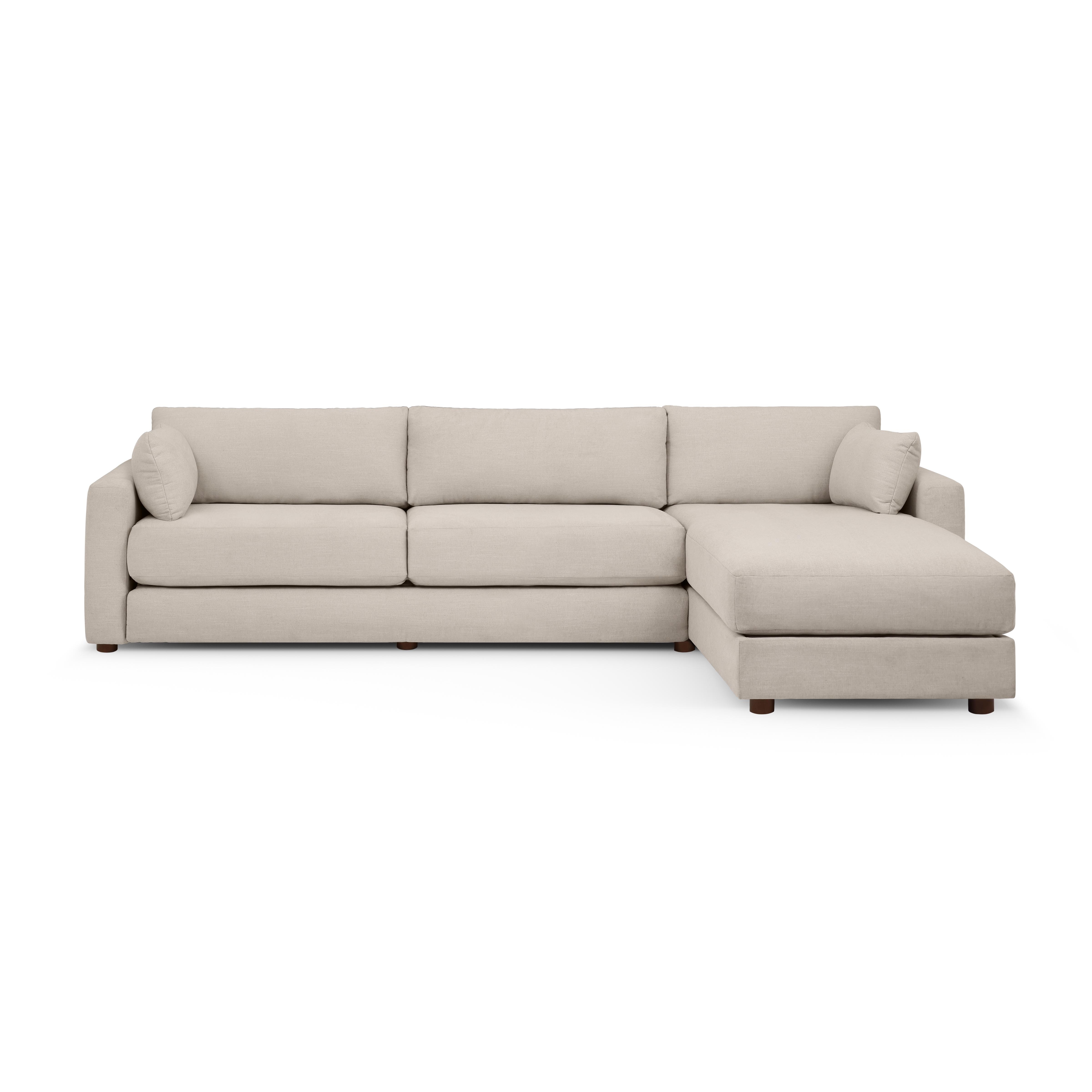 Span Sleeper Storage Sectional with Reversible Chaise - Georgia Clay - Performance Chenille - Image 0