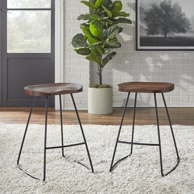Bussard Solid Wood Bar & Counter Stool (Set of 2) - Image 0