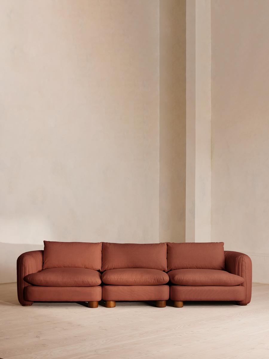 Vivienne Sectional Sofa, Four Seater, Loden, Sienna, US - Image 0