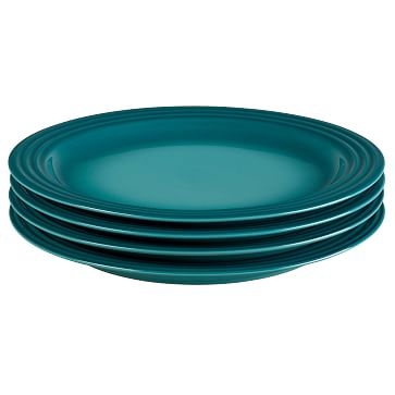 Le Creuset 10.5" Dinner Plates, Caribbean, 10.5", Set of 4 - Image 0