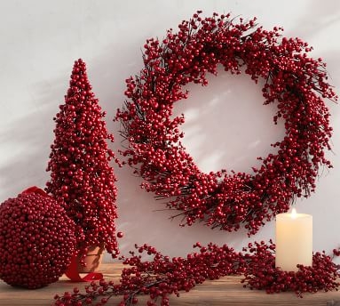Faux Red Berry Garland, 5' - Image 3