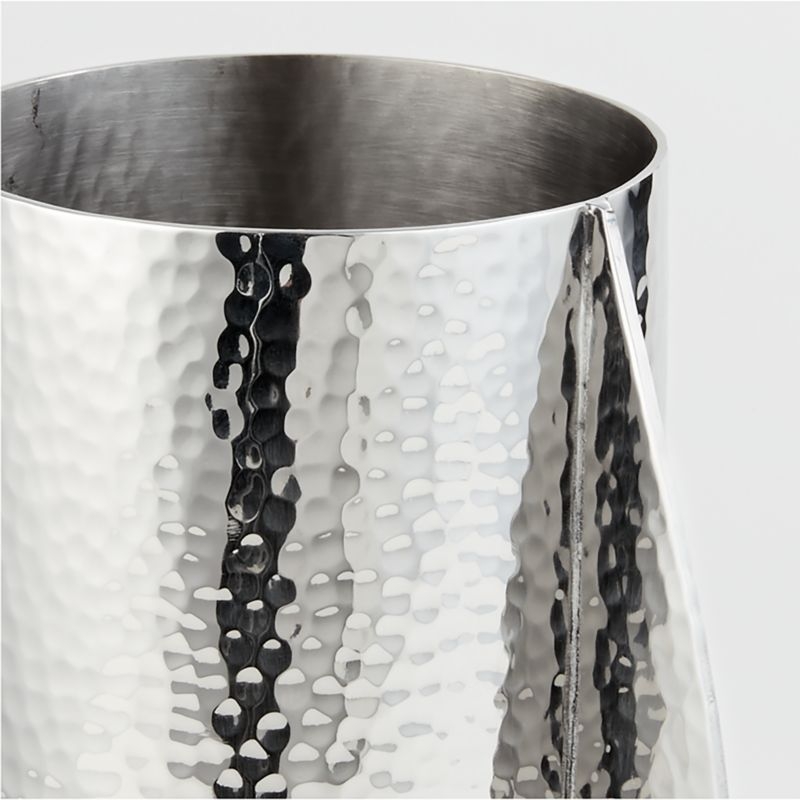 Coso Large Silver Metal Vase - Image 5