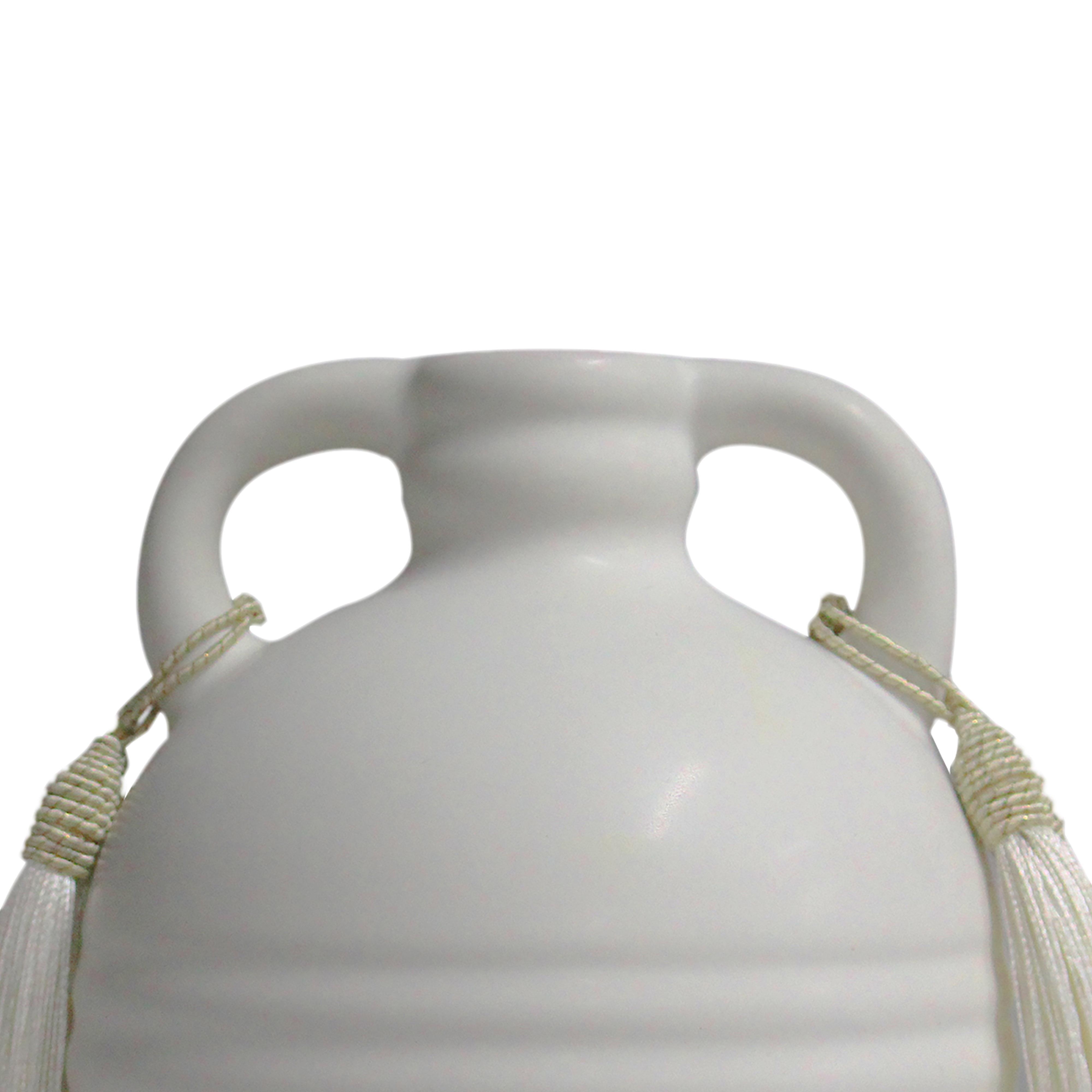 Adonis White Ceramic Vase - Image 2