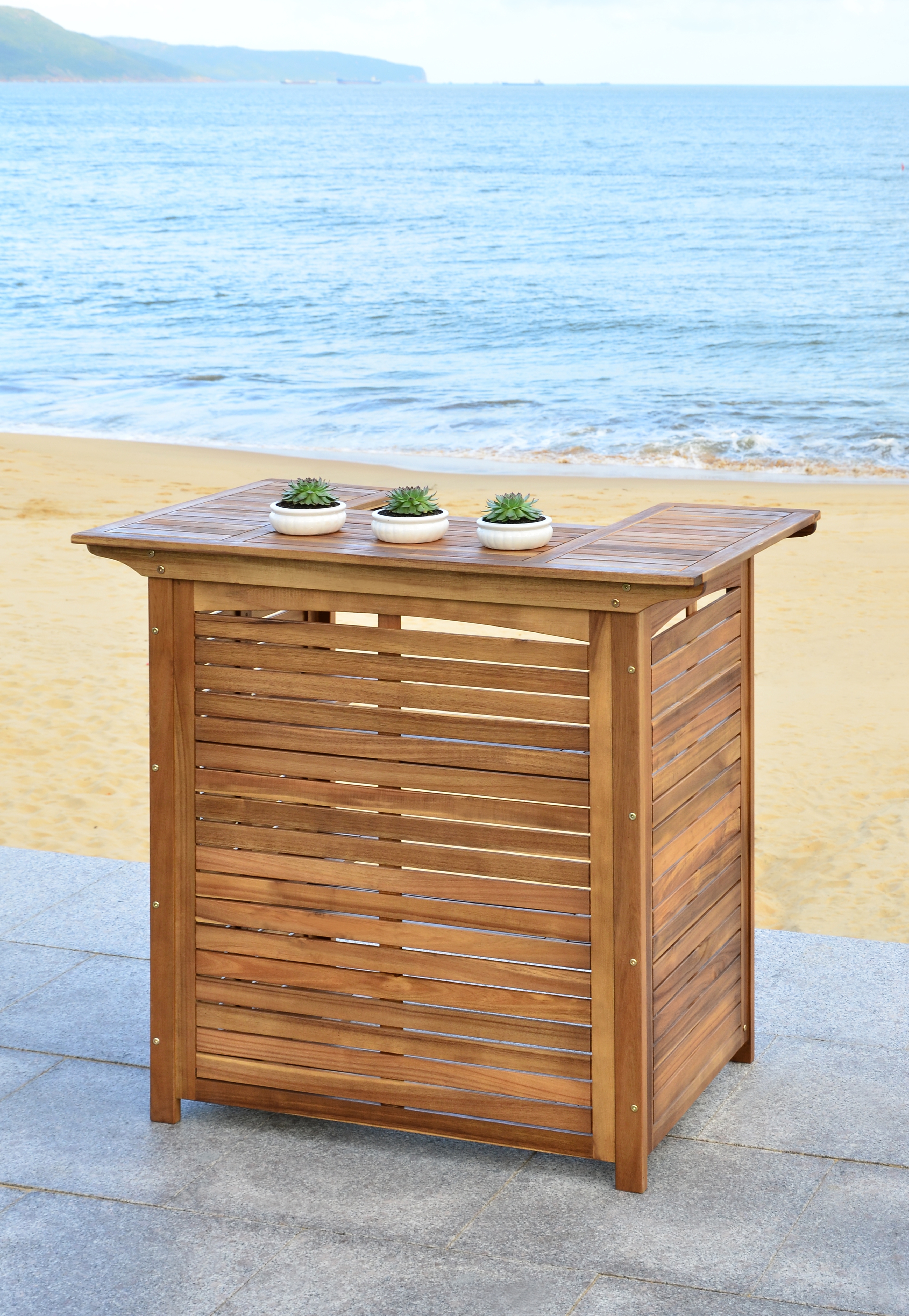 Monterey Bar Table - Natural - Safavieh - Image 6