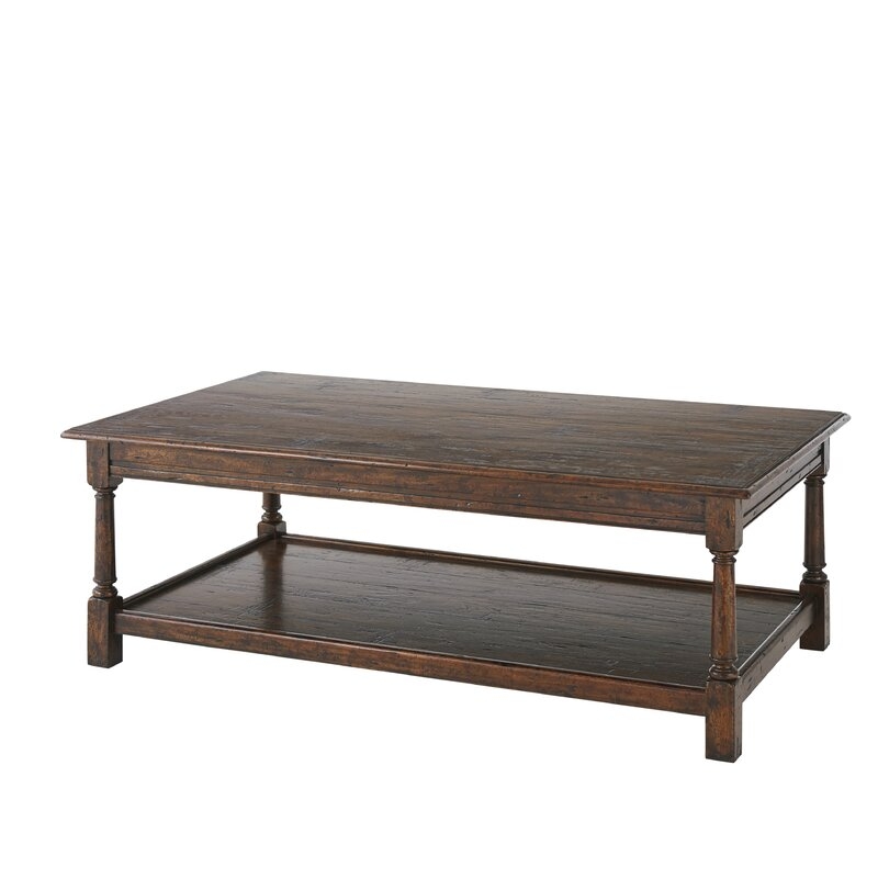 Theodore Alexander Althorp - Victory Oak Coffee Table with Storage - Image 0