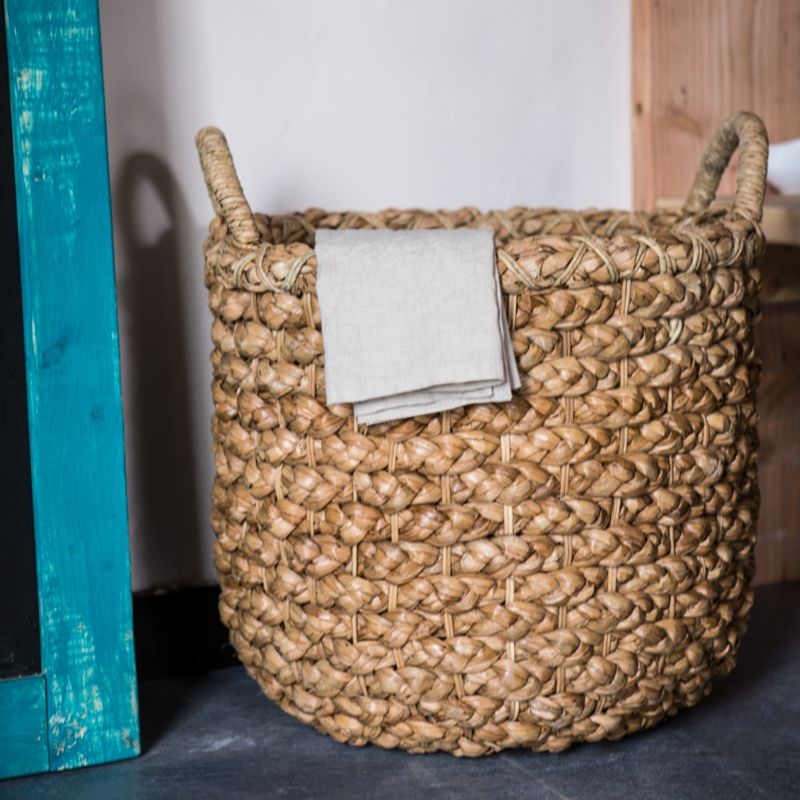 Emlyn Small Woven Blanket Basket - Image 6