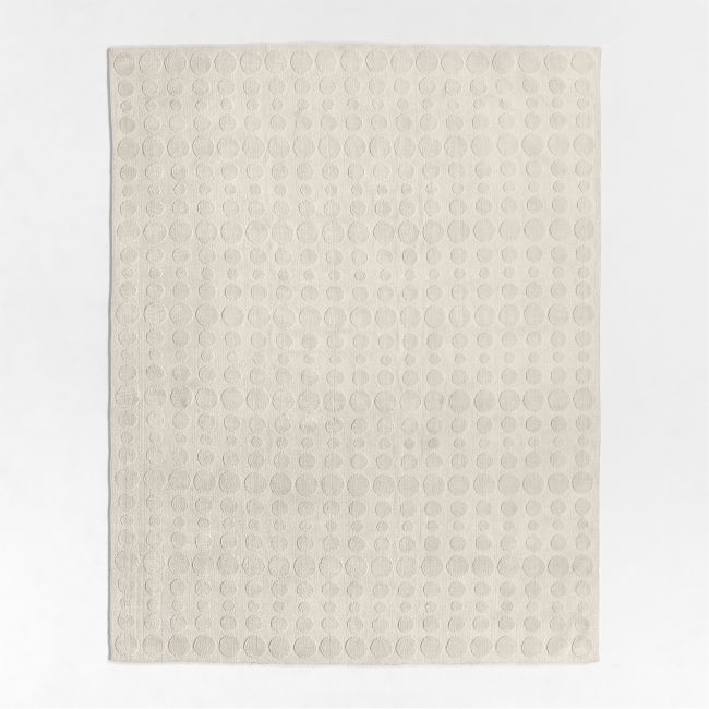 Geo Dotty Ivory Performance Kids Area Rug 5'x8' - Image 0