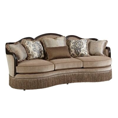 Coven 95" Recessed Arm Curved Sofa - Image 0