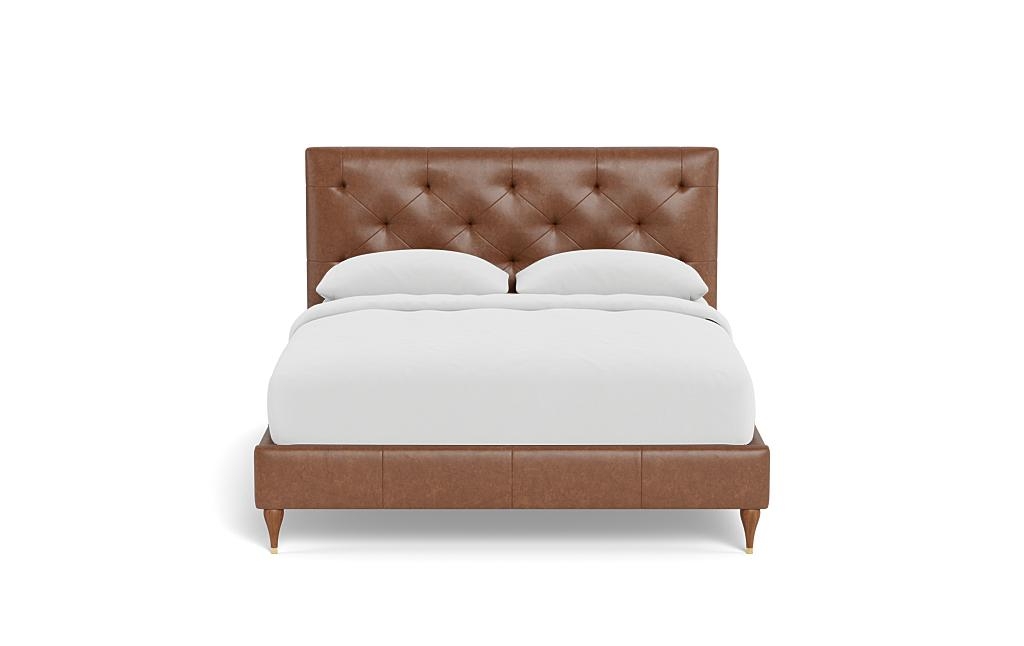 Lowen Leather Upholstered Bed with Tufting Option - Image 0