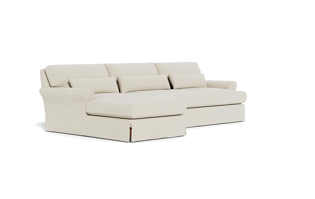 Maxwell Slipcovered Sectional Sofa with Left Chaise by Apartment Therapy - Image 1