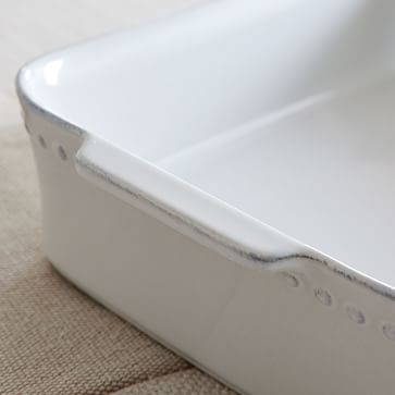 Pearl White Rectangle Baker Pearl White - Image 1