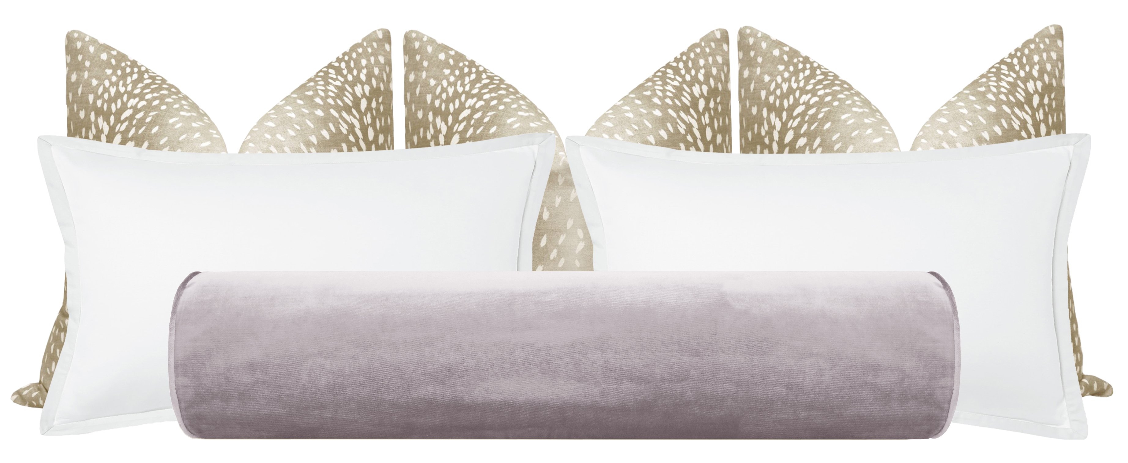 THE BOLSTER :: FAUX SILK VELVET // SMOKEY LAVENDER - TWIN XL // 9" X 30" - Image 4