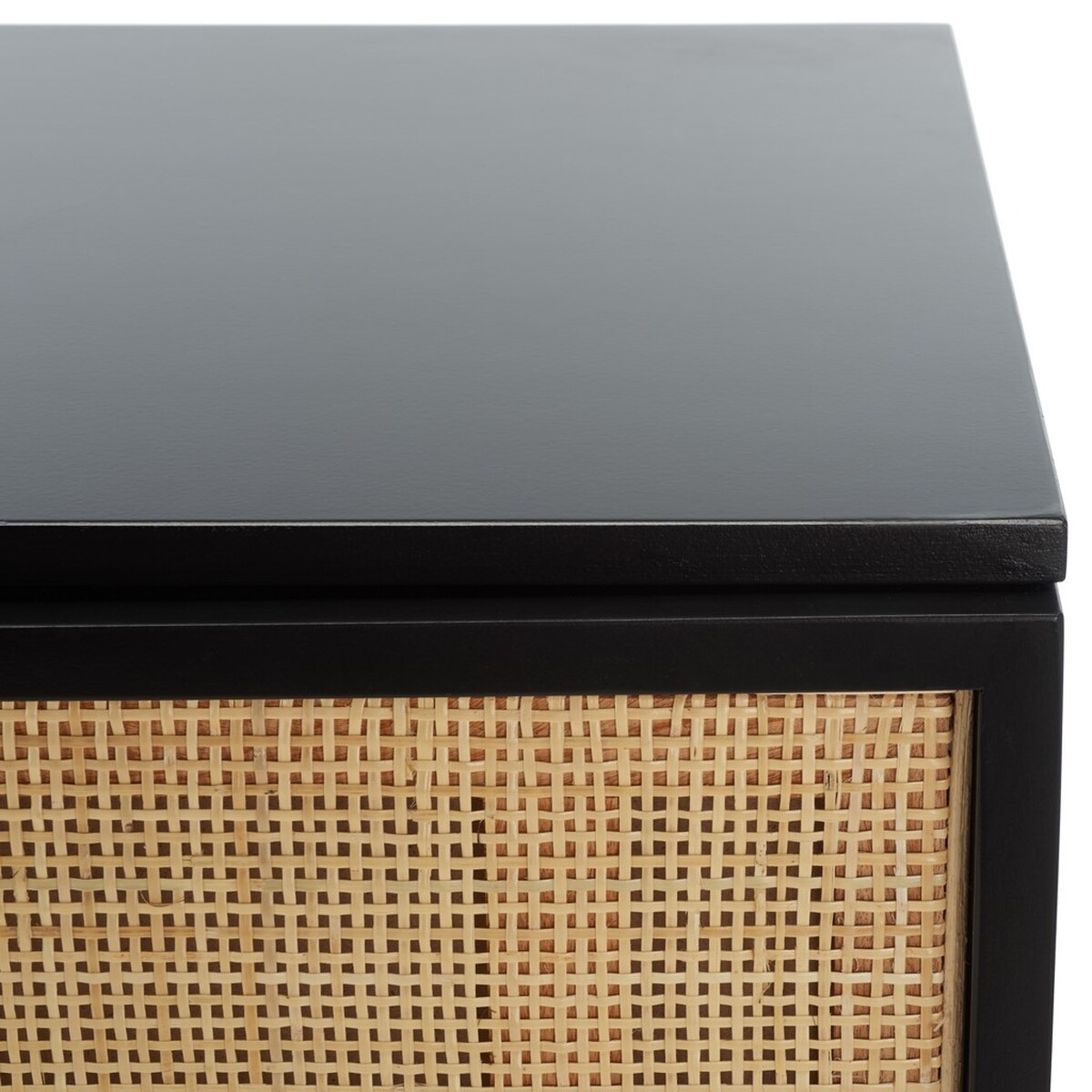 Zadie Rattan Dresser - Black - Safavieh - Image 8