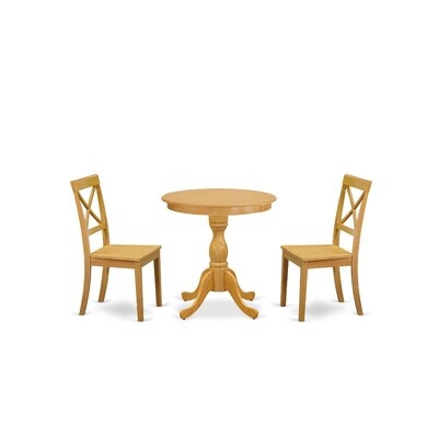 Geil 3-Pc Dining Set - 2 Dining Chairs And 1 Dining Table - Image 0