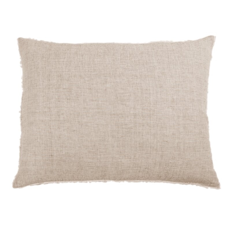 Pom Pom At Home Logan Linen Lumbar Pillow Color: Terra Cotta - Image 0