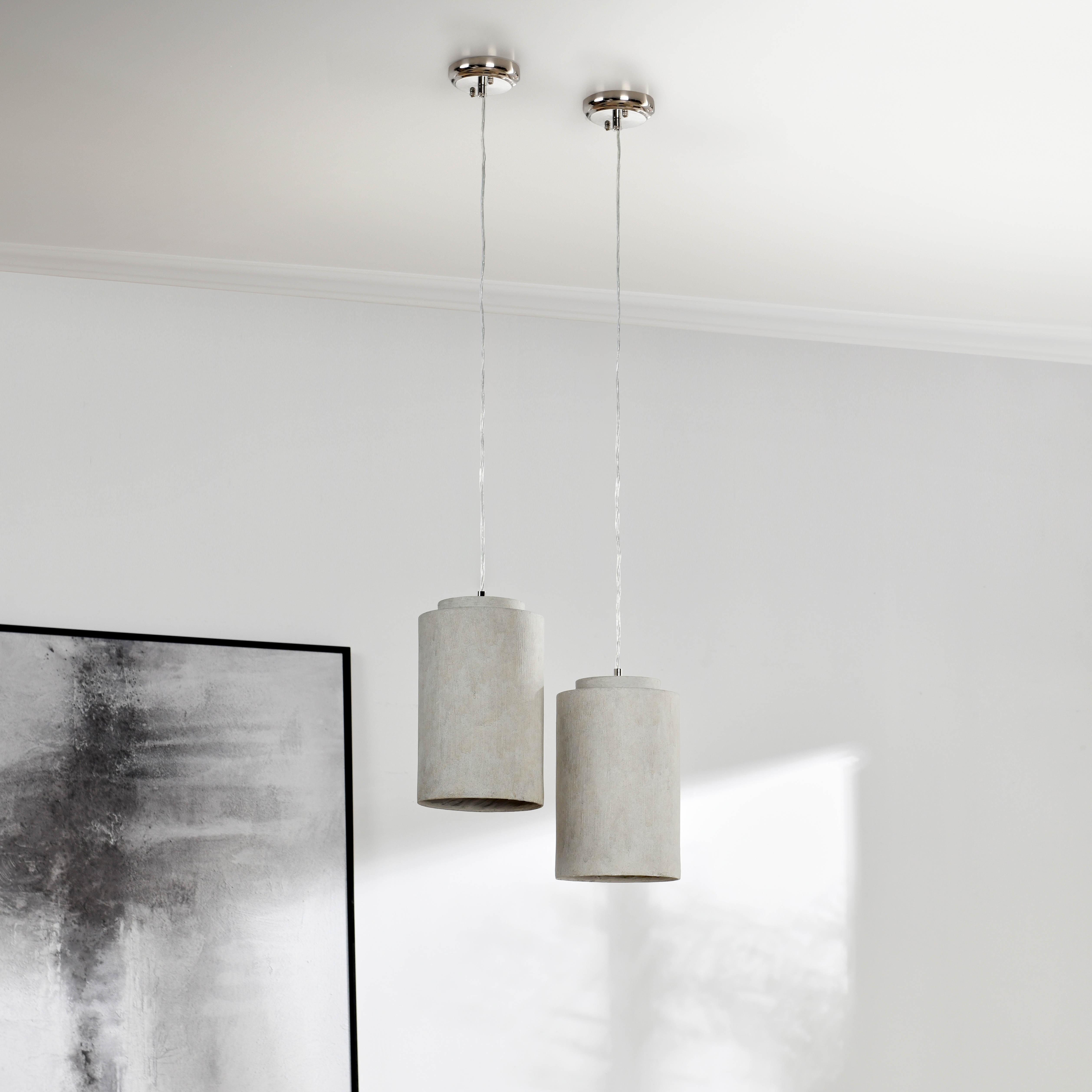 Joel Concrete Pendant Light Gray - Image 4