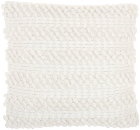 Valerie Square Pillow Cover & Insert, White, 20" x 20" - Image 0