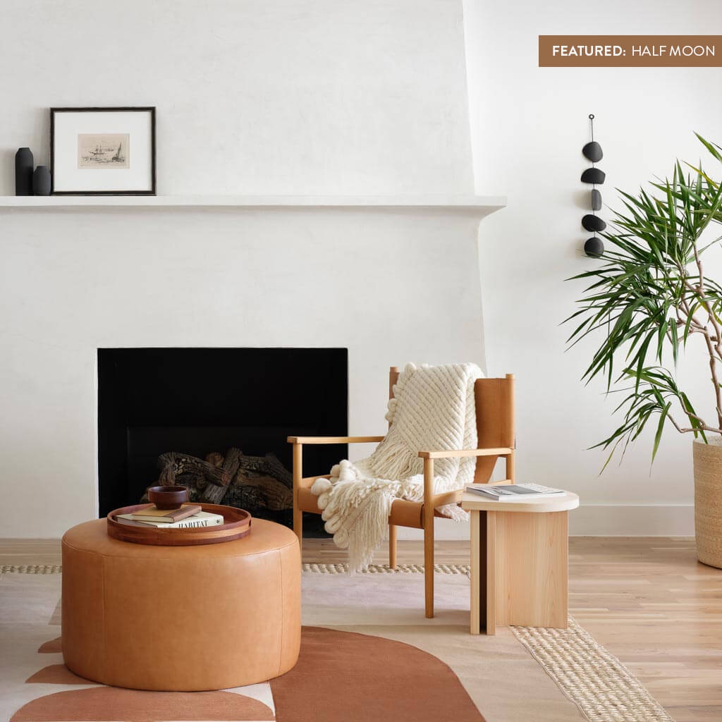 The Citizenry Hinoki Wood Side Table | Half Moon - Image 4