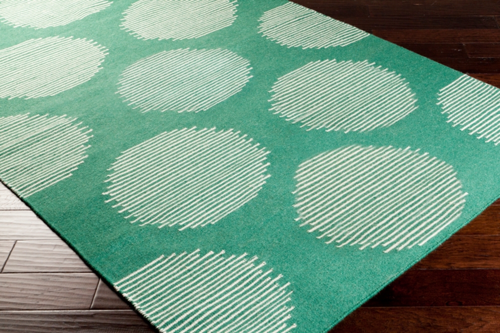 Frontier Green Indoor 2' x 3' Handmade Rug - Image 0