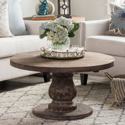 Mcquade Pedestal Coffee Table - Image 1