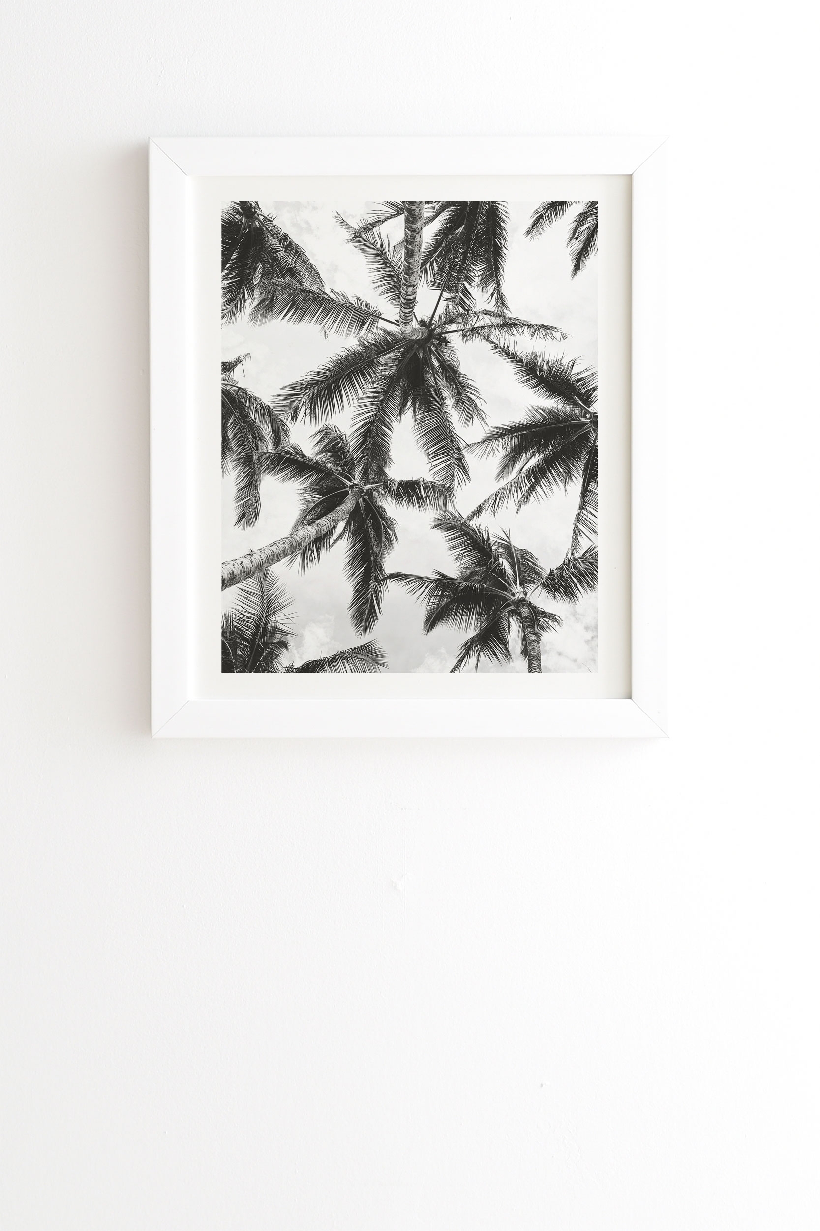 Under The Palms by Bree Madden - Framed Wall Art Basic White 8" x 9.5" - Image 0