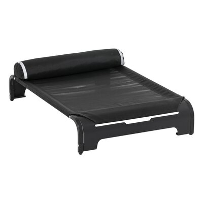 Elevated Dog Bed With Removable Pillow And For Large Sized Animals, Black - Image 0
