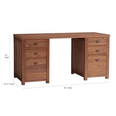 Customize-It Simple Storage Pedestal Desk, Simply White - Image 3