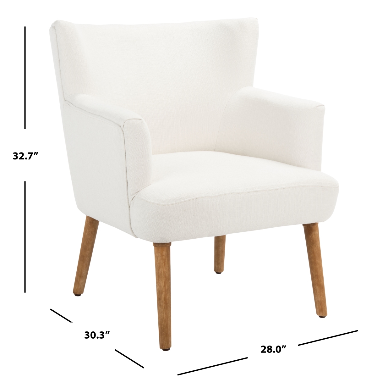 Delfino Accent Chair - White - Safavieh - Image 9