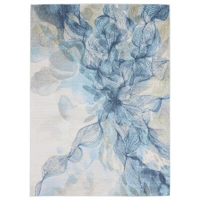 Calafell Abstract Ivory Indoor / Outdoor Area Rug - Image 0